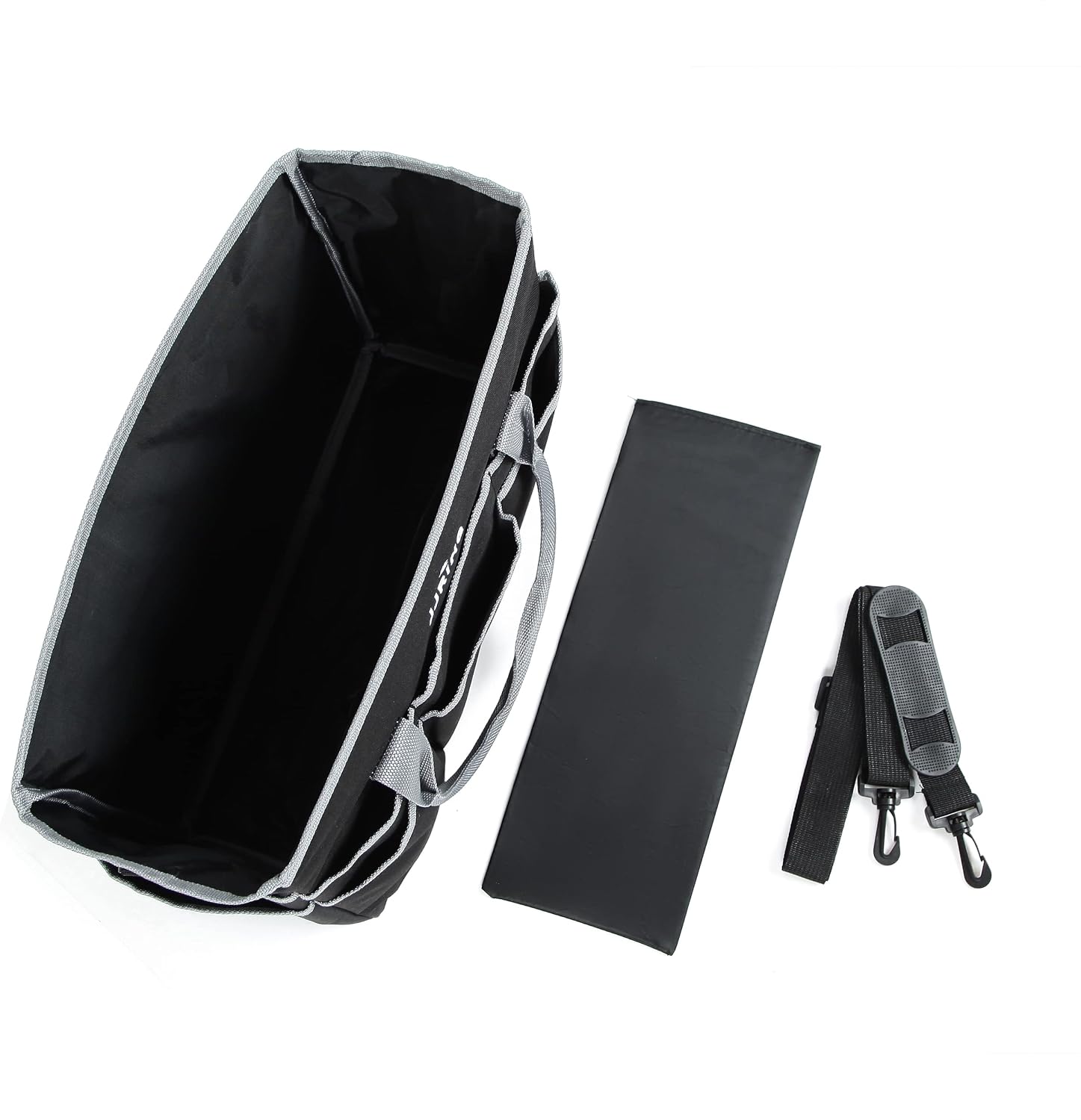 JJRING Large Multi-Functional Carrying Bag. 600D Nylon Artist Tote Bag with 16 Pockets Caddy for Art. Craft. Sewing. Make-up or School. Medical. Office Supplies Organizer. Silver | Multi-Functional Caddy Carrying Bag For Art. Craft. Sewing. Makeup. School. Medical & Office Supplies - Image 8
